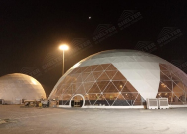 40m diameter Dome tent in 15m top height